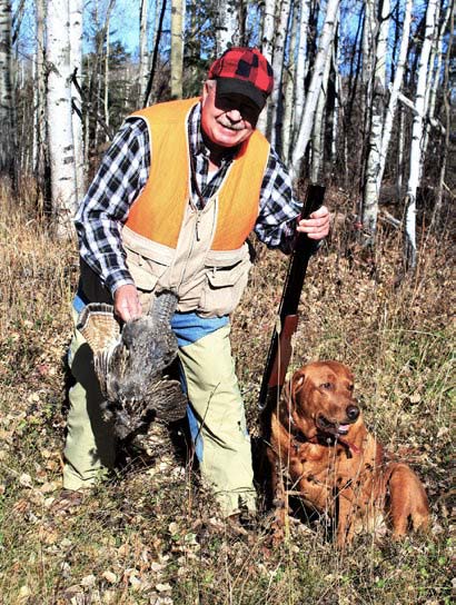 Pair of Alberta oil country ruffed grouse.