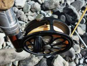 fly-fishing reel and fly line