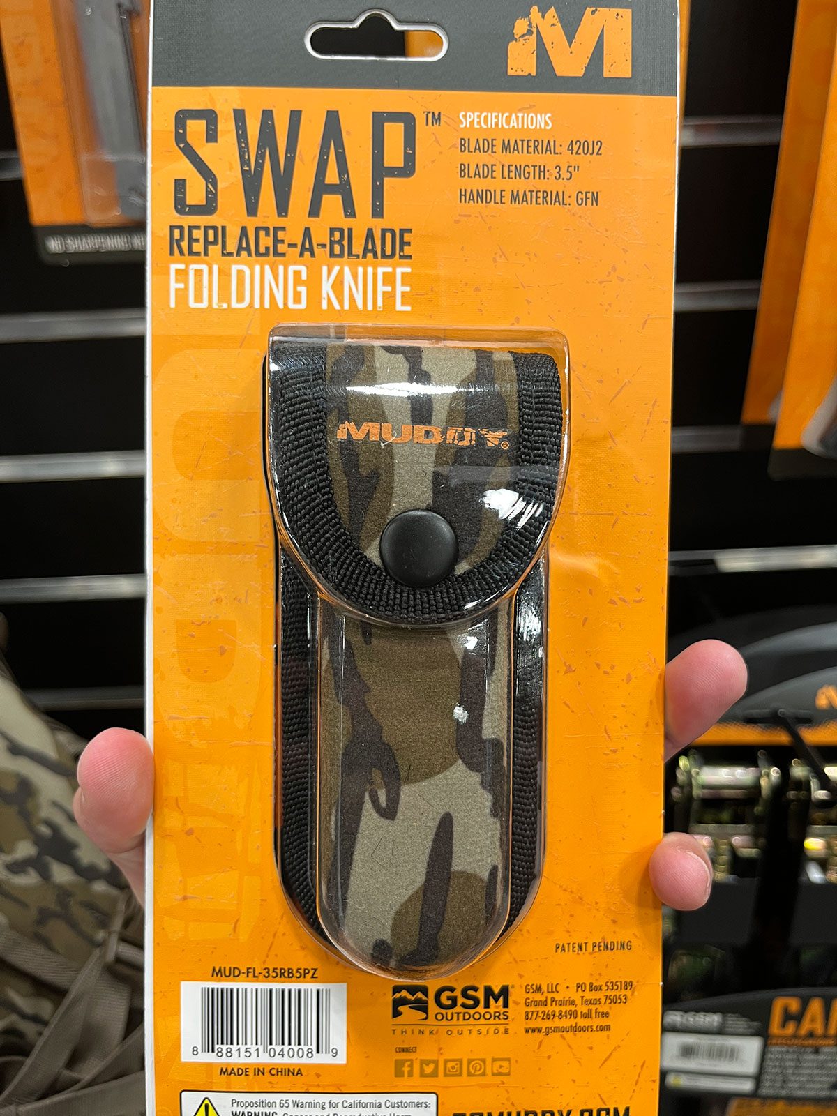 Muddy SWAP Replace-A-Bade Folding Knife