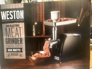 Weston #8 meat grinder and sausage stuffer