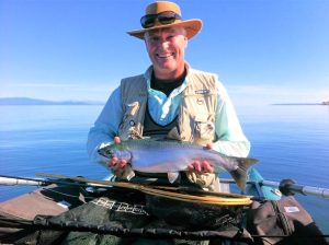 coho salmon showing color of skin