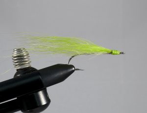 Chartreuse Streamer fly for Coho Salmon