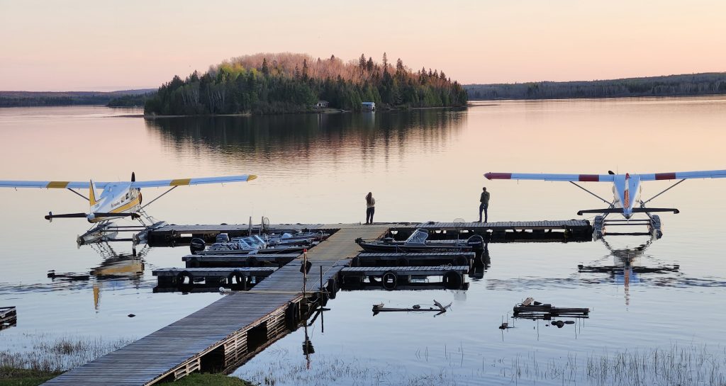 The Chutes Float planes from Air Ivanhoe at The Chutes camp