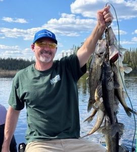 stringer full of walleye