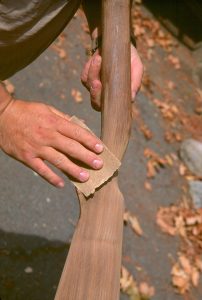 Wood stock being sanded