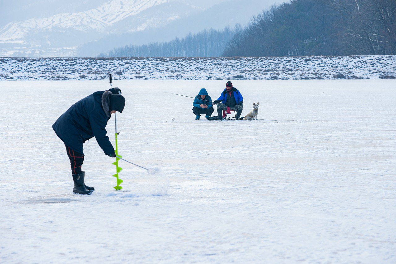 ice fishing