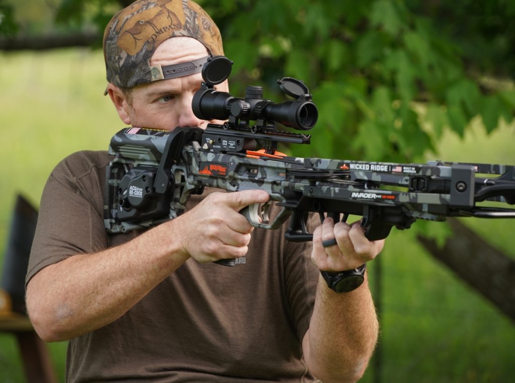 Wicked Ridge Invader being shot by author
