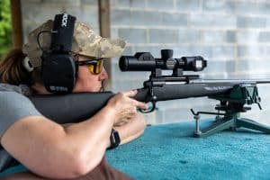 The GOYOJO GRS225RF mounted and tested at the range.