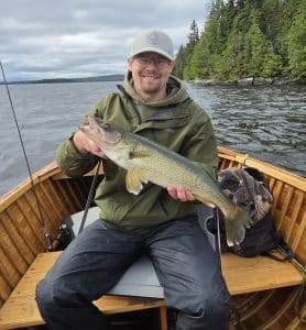 Big walleye from Esnagi Lake on an Ontario Fly-in fishing adventure