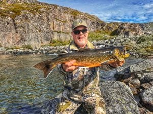 Author with Arctic Char